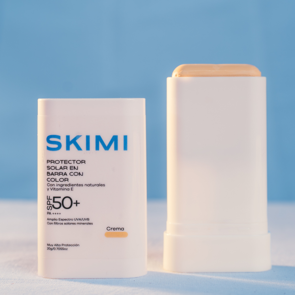 Protector solar en barra con color FPS50+